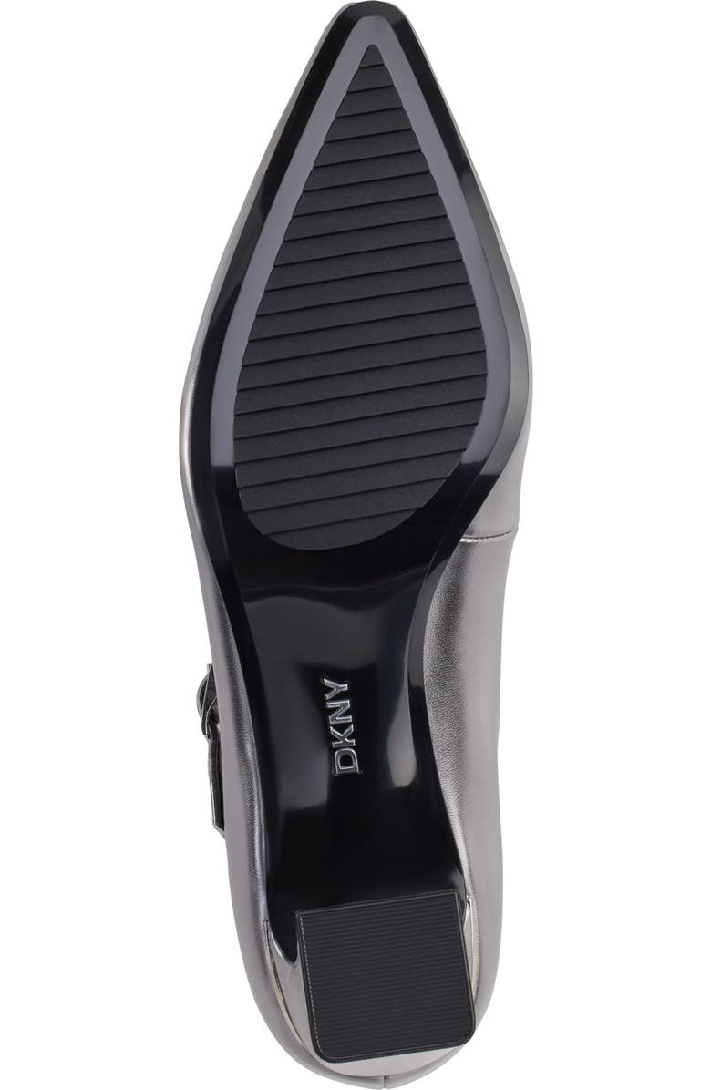 DKNY Samira Pointed Toe Mary Jane Pump, Alternate, color, Nickel