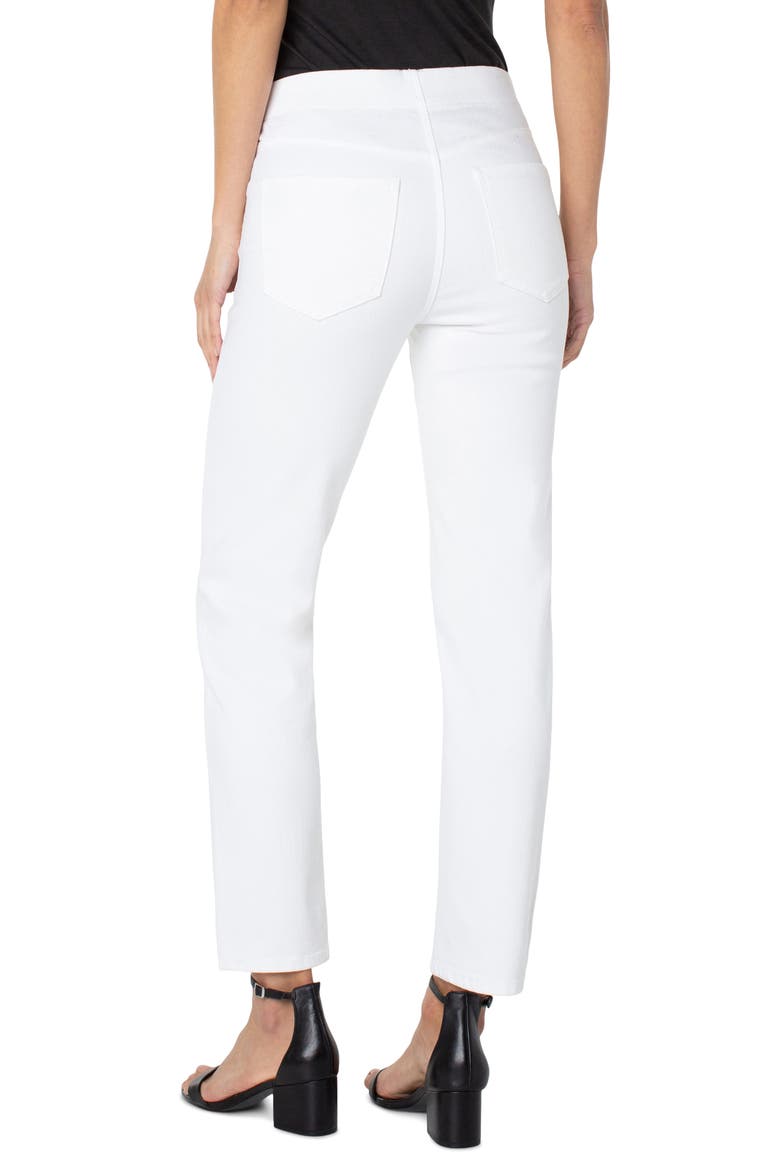 Chloe Pull-On Stretch Slim Ankle Jeans, Alternate, color, BRIGHT WHITE