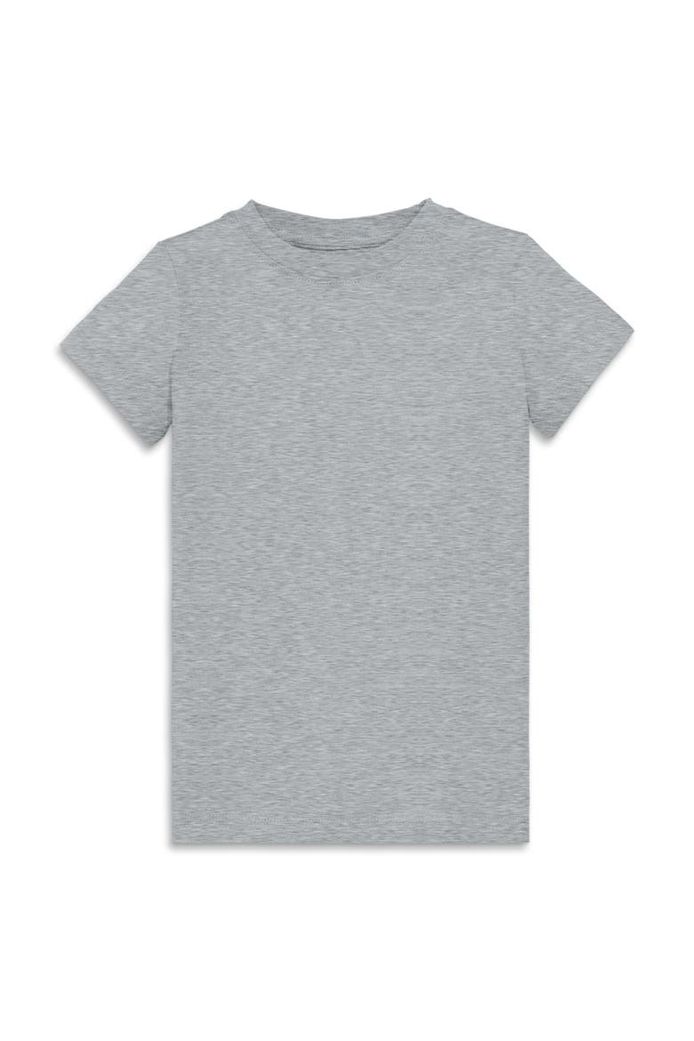 Kids Short Sleeve Slim Tee, Main, color, Heather Gray