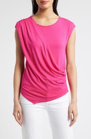 Loveappella Drape Asymmetric Top
