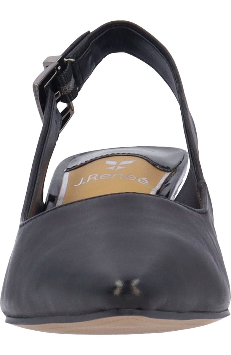 J. Reneé Mayetta Slingback Pointed Toe Pump, Alternate, color, Black