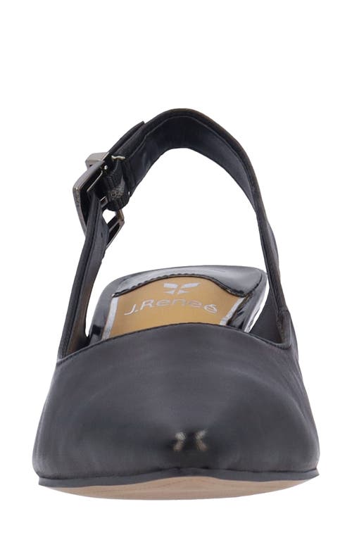 J. Reneé Mayetta Slingback Pointed Toe Pump In Black