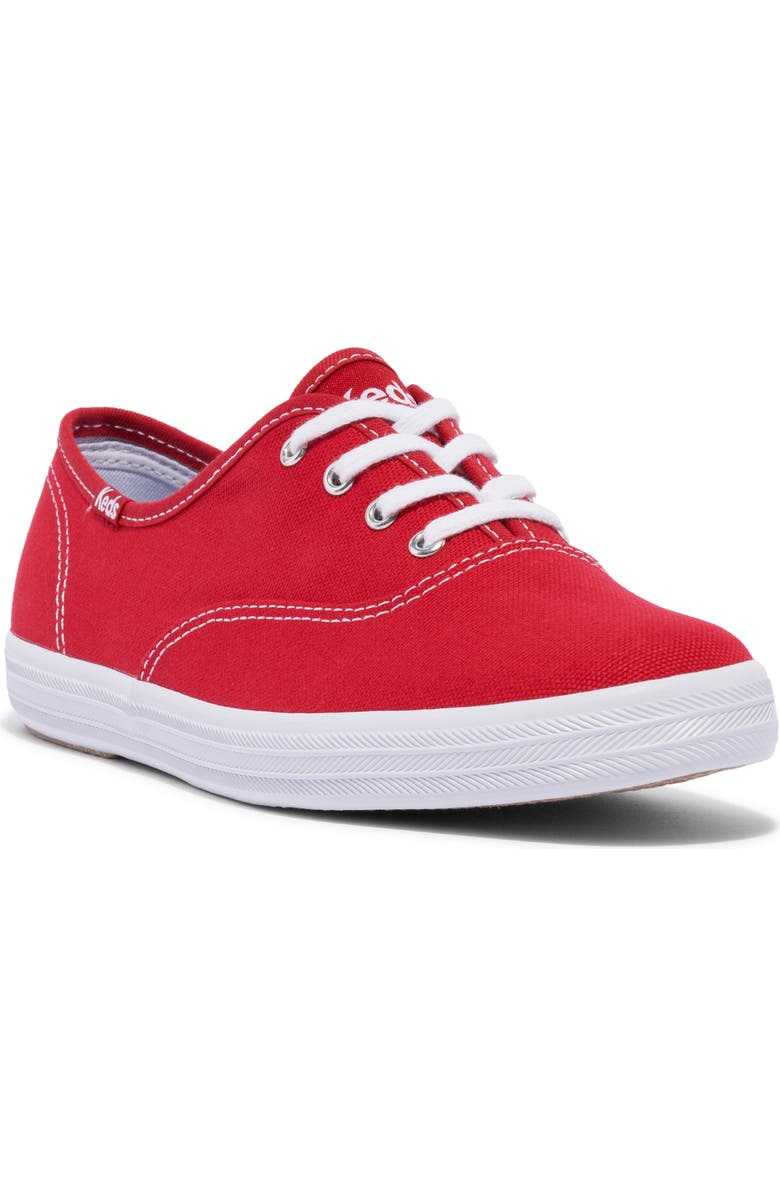 Keds<sup>®</sup> 'Champion' Canvas Sneaker, Main, color, Red Canvas