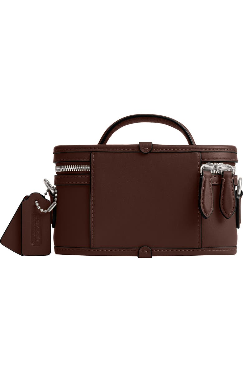 COACH Trail 15 Leather Crossbody Bag, Alternate, color, Maple