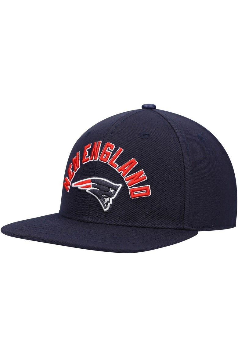 Men's Pro Standard Navy New England Patriots Stacked Snapback Hat, Alternate, color, Navy