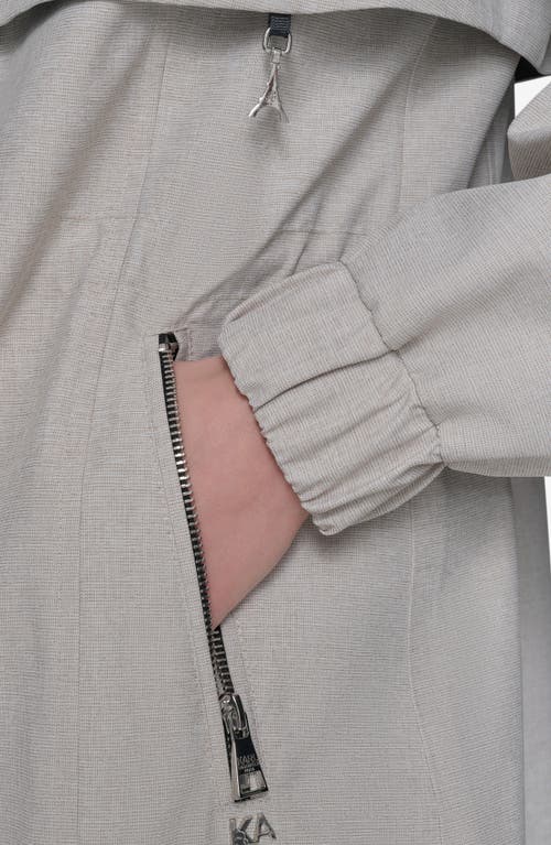 Karl Lagerfeld Paris Double L Quilted Coat In Sand