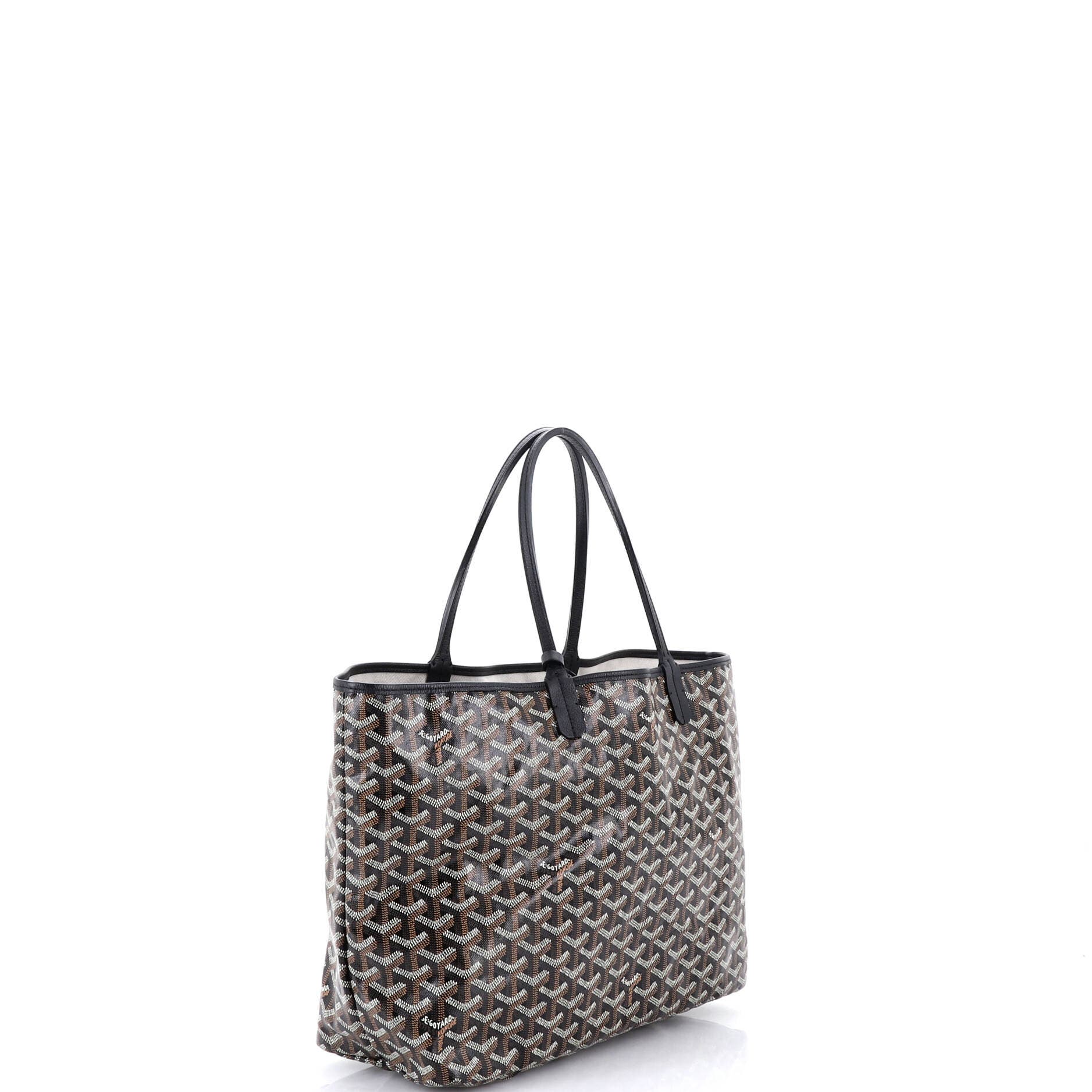 Pre-Owned Goyard Saint Louis Tote Coated Canvas PM, Alternate, color, Black