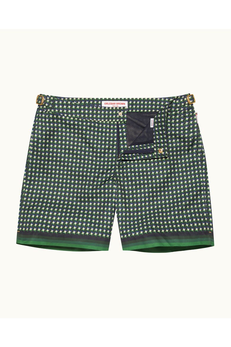 Bulldog Tailored-Fit Swim Shorts, Main, color, Agave Green