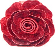 JUDITH LEIBER COUTURE Rose Crystal Clutch