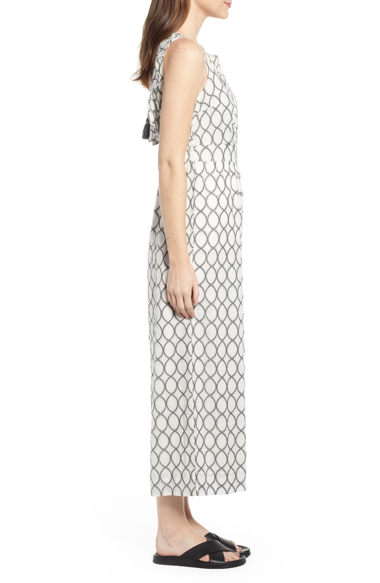 THE ODELLS Ruffle Back Cotton Blend Jumpsuit, Alternate, color, 