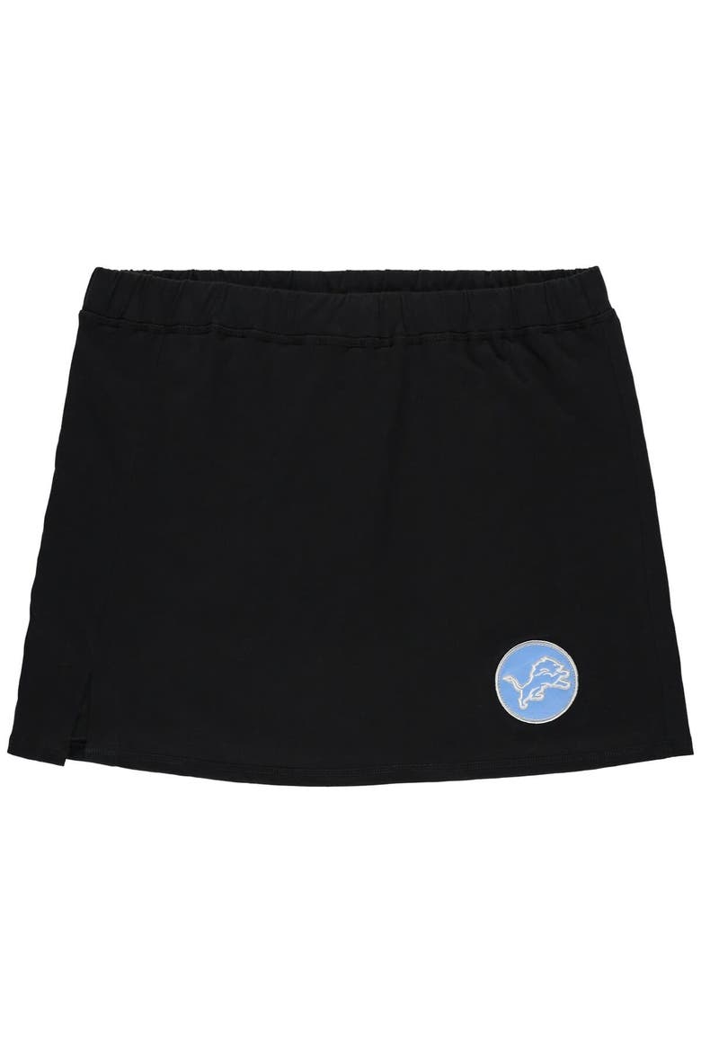 Women's Concepts Sport Black Detroit Lions Plus Size Sport Skort, Alternate, color, Black