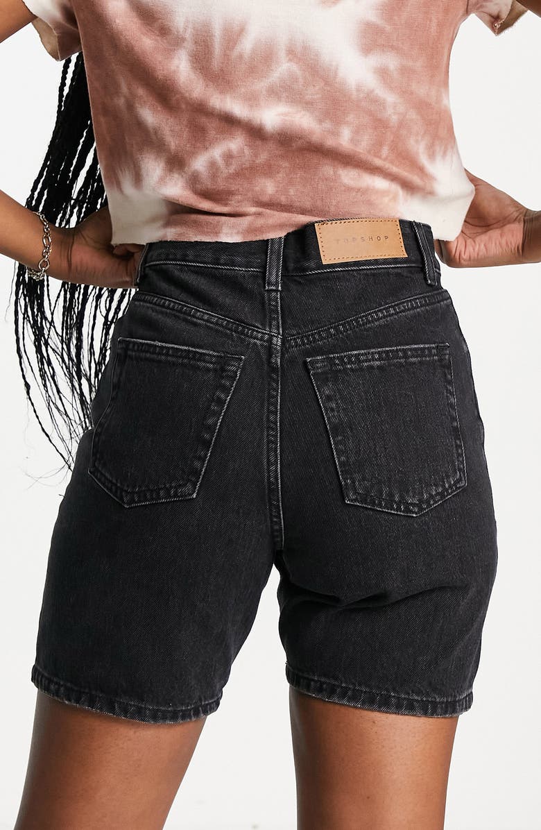 Topshop Editor Denim Shorts, Alternate, color, 