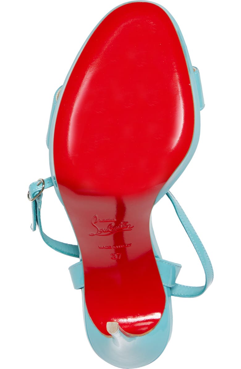 Christian Louboutin Loubi Queen Ankle Strap Sandal, Alternate, color,
