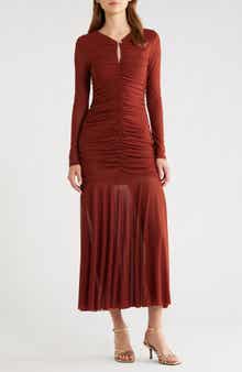 ASTR the Label Yasmine Long Sleeve Midi Dress