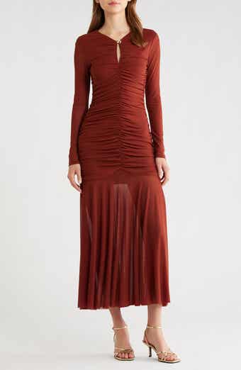 ASTR the Label Yasmine Long Sleeve Midi Dress