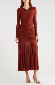 ASTR the Label Yasmine Long Sleeve Midi Dress