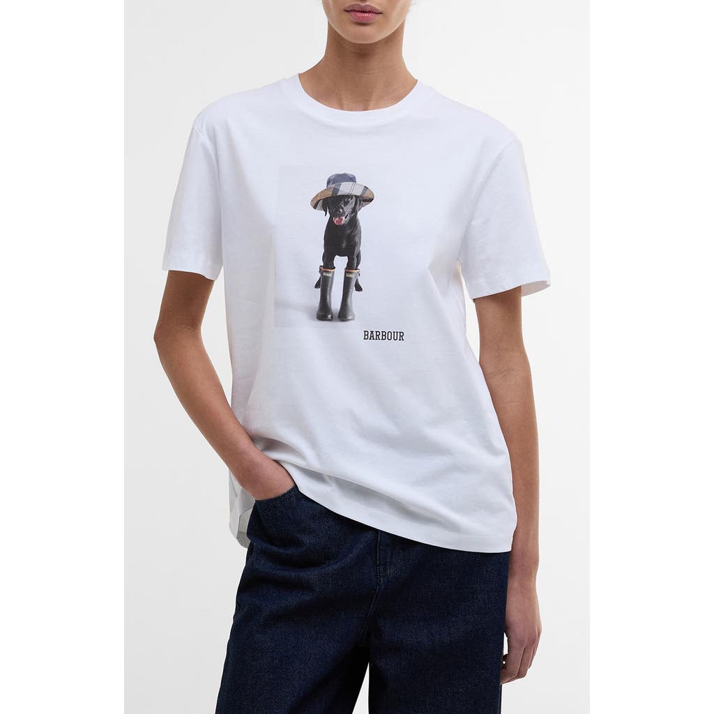 Barbour Printed Woodrow T-shirt In White