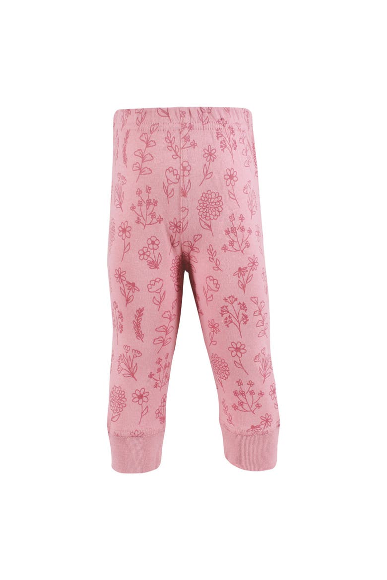 4Pk Collection of Versatile Pants Bottoms, Alternate, color, Mauve Floral Love