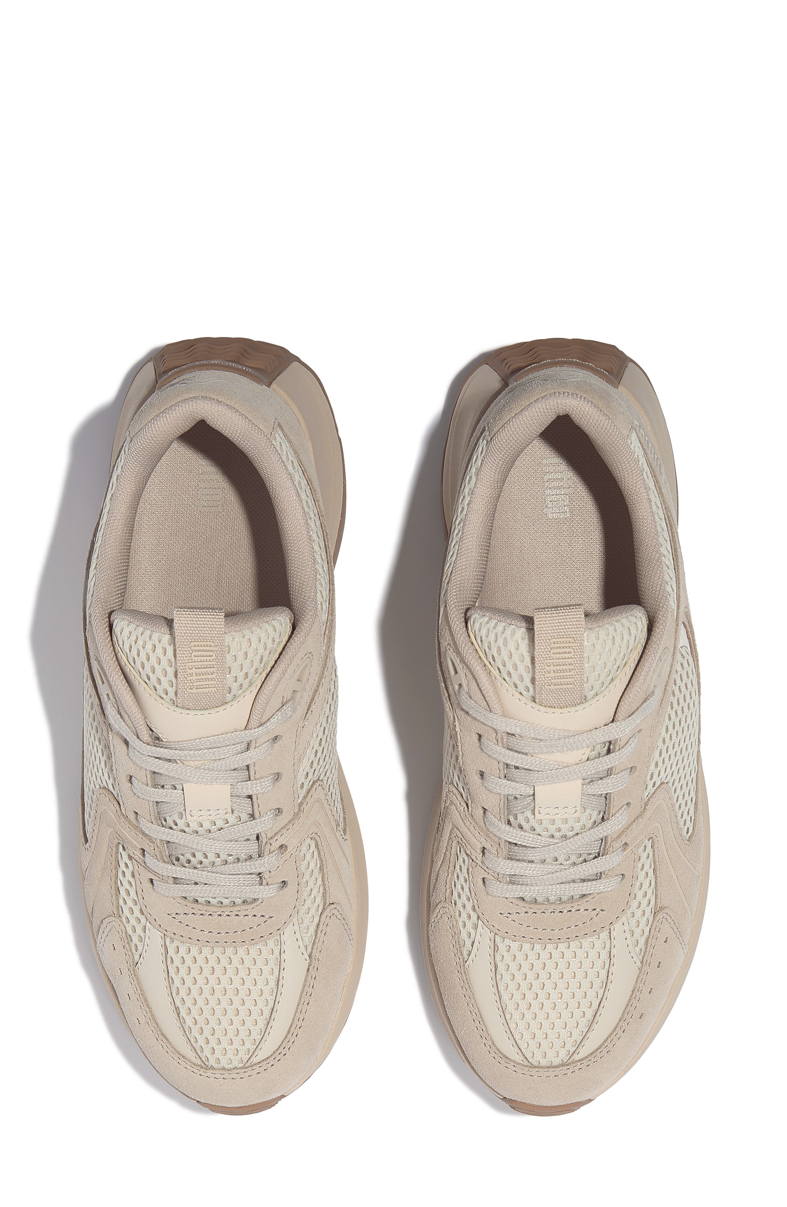 FitFlop F-Mode Flow Platform Sneaker, Alternate, color, Stone Beige/ Paris Beige