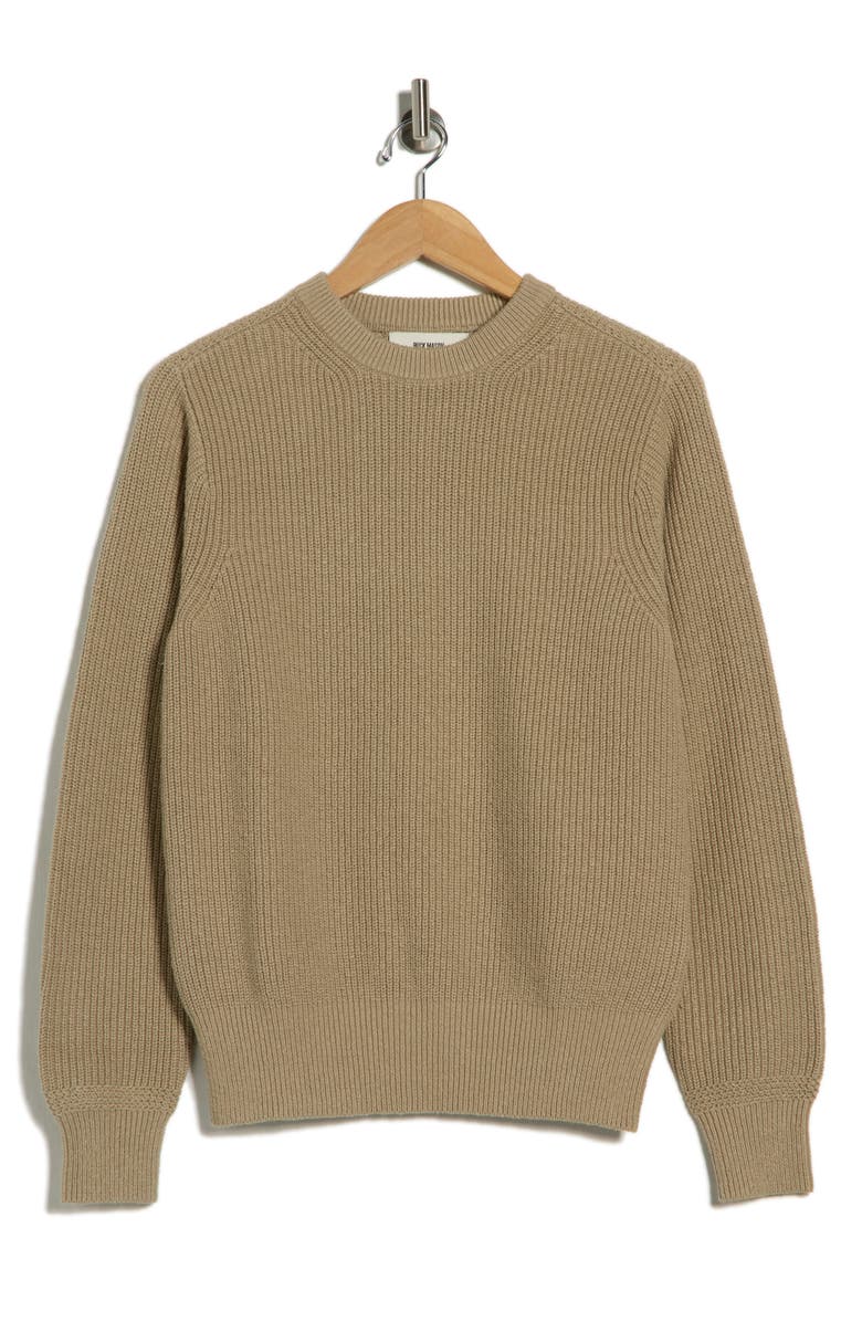 BUCK MASON Seafarer Cotton Ribbed Sweater, Alternate, color, Tundra