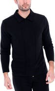 Dai Moda Men's Long Sleeve Zip Neck Knit Top