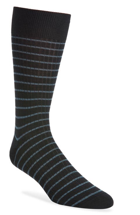 Worthington Stripe Merino Wool Blend Dress Socks