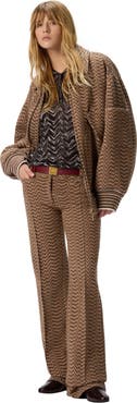Missoni Bomber Jacket With Irregular Chevron Pattern