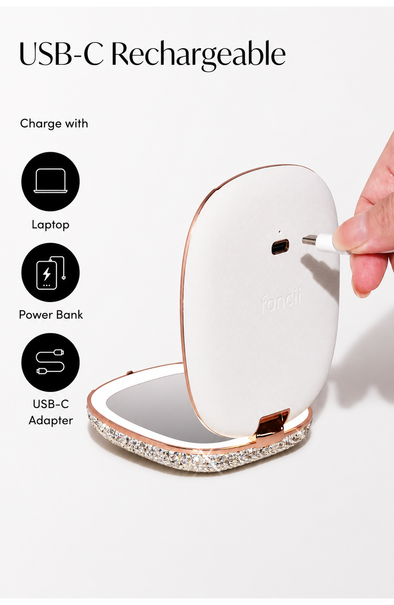FANCII Mila 2 Luxe LED Compact Mirror, Alternate, color, Luxe