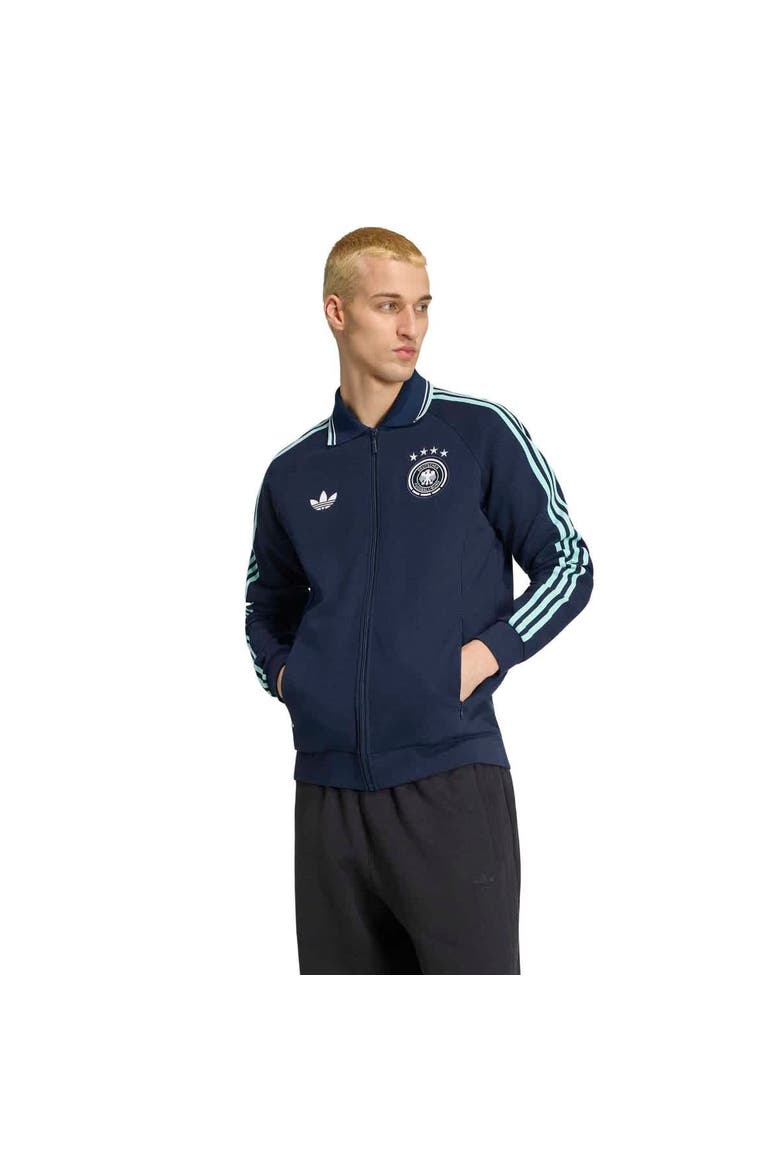 Men's adidas Navy Germany National Team 2026 Away Full-Zip Anthem Jacket, Main, color, Navy