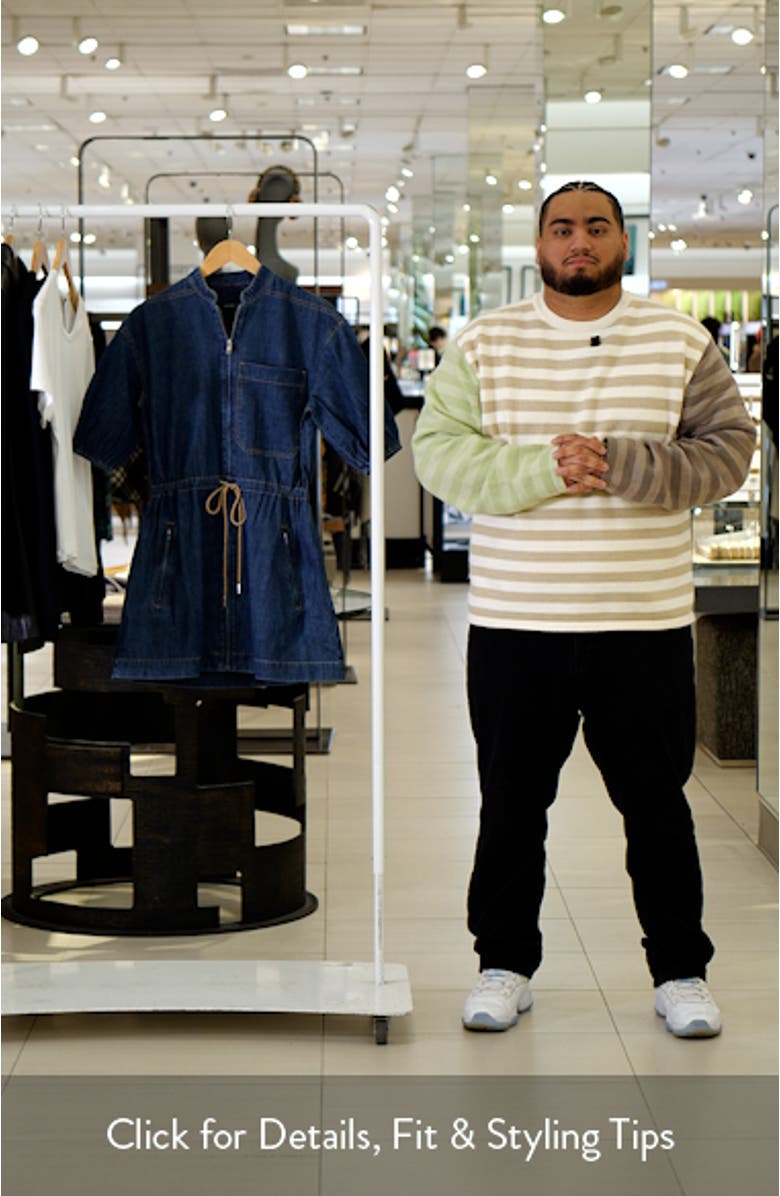 Akerman Puff Sleeve Denim Minidress, sales video thumbnail