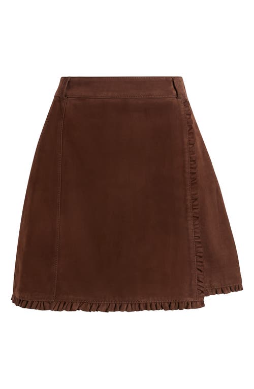 Cinq À Sept Scotlyn Faux Wrap Miniskirt In Brown
