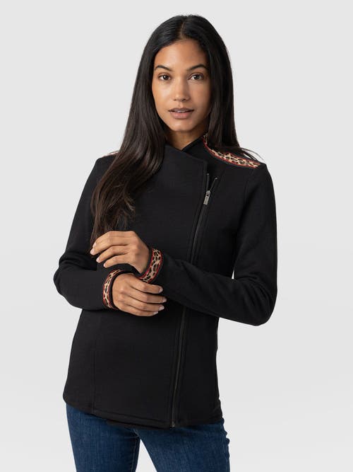 Shop Saint + Sofia Cotton Biker Jacket