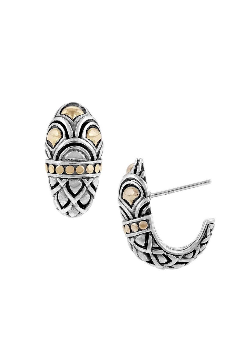 'Naga' Shrimp Earrings, Main, color, SILVER GOLD