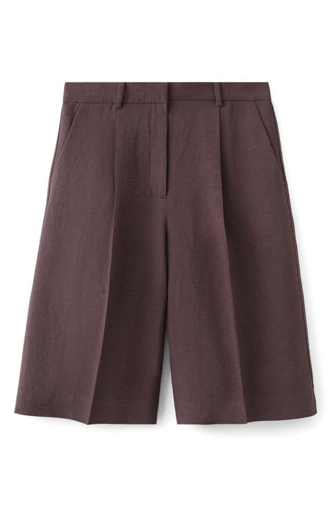 Argelia Pleated Bermuda shorts