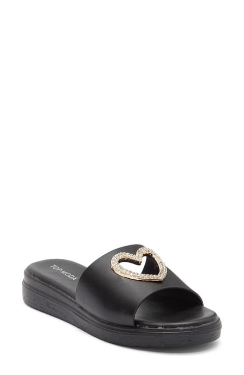 Genova Heart Slide Sandal (Women)