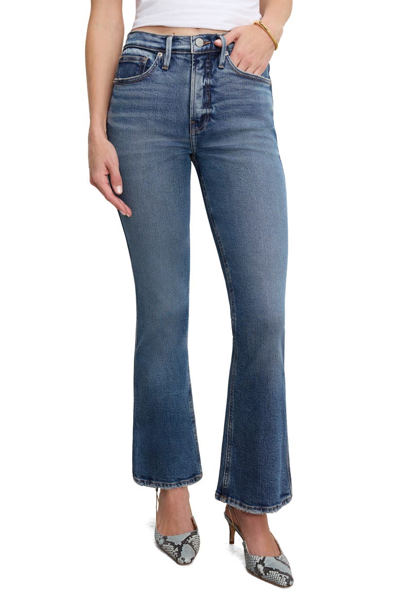 Good Standard Kick Flare Jeans, Main, color, INDIGO1014