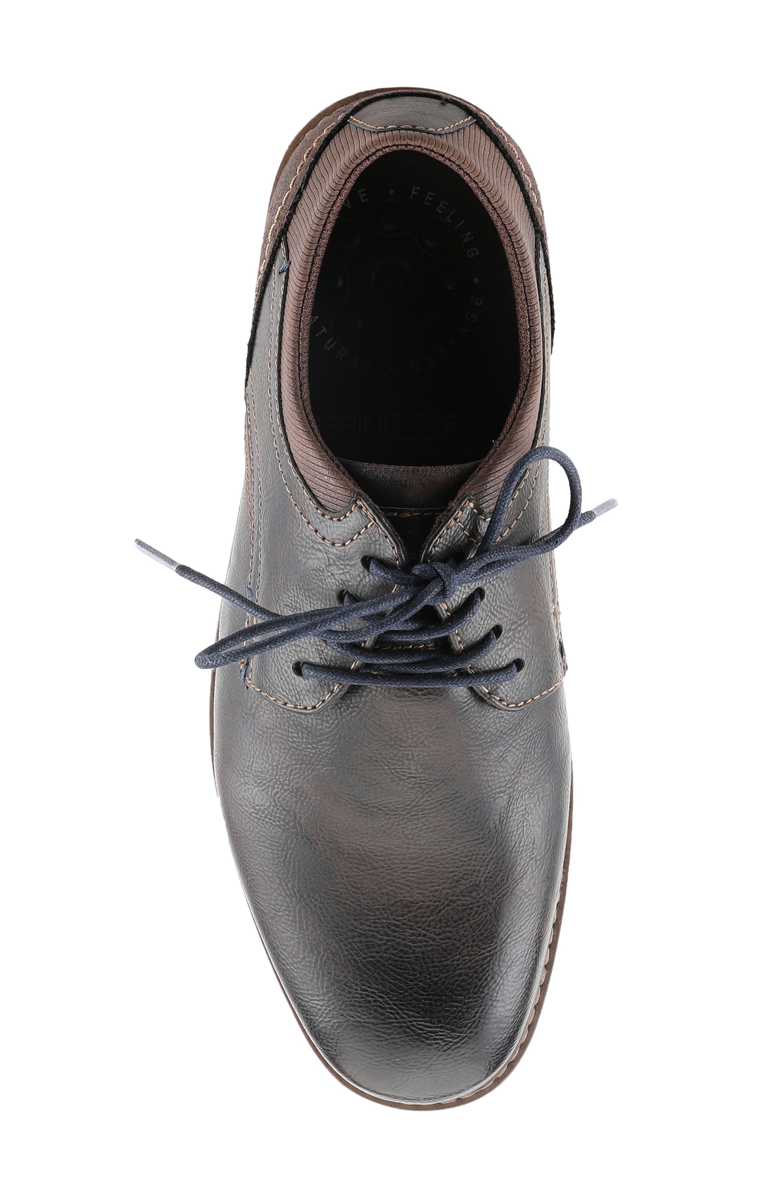 Spring Step Regan Plain Toe Derby, Alternate, color, Dark Brown