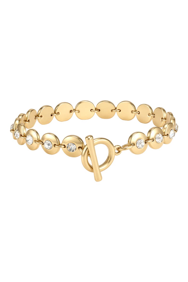 Crystal Link Chain Bracelet, Main, color, GOLD