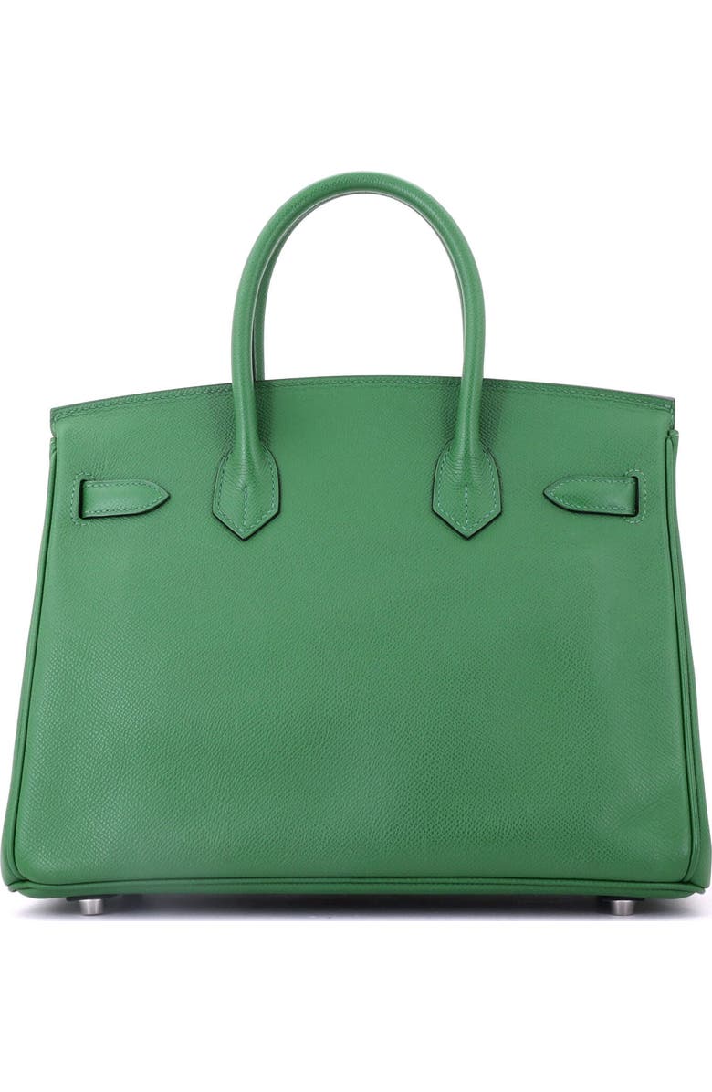 Pre-Owned Hermes Birkin Handbag Green Epsom with Palladium Hardware 30, Alternate, color,