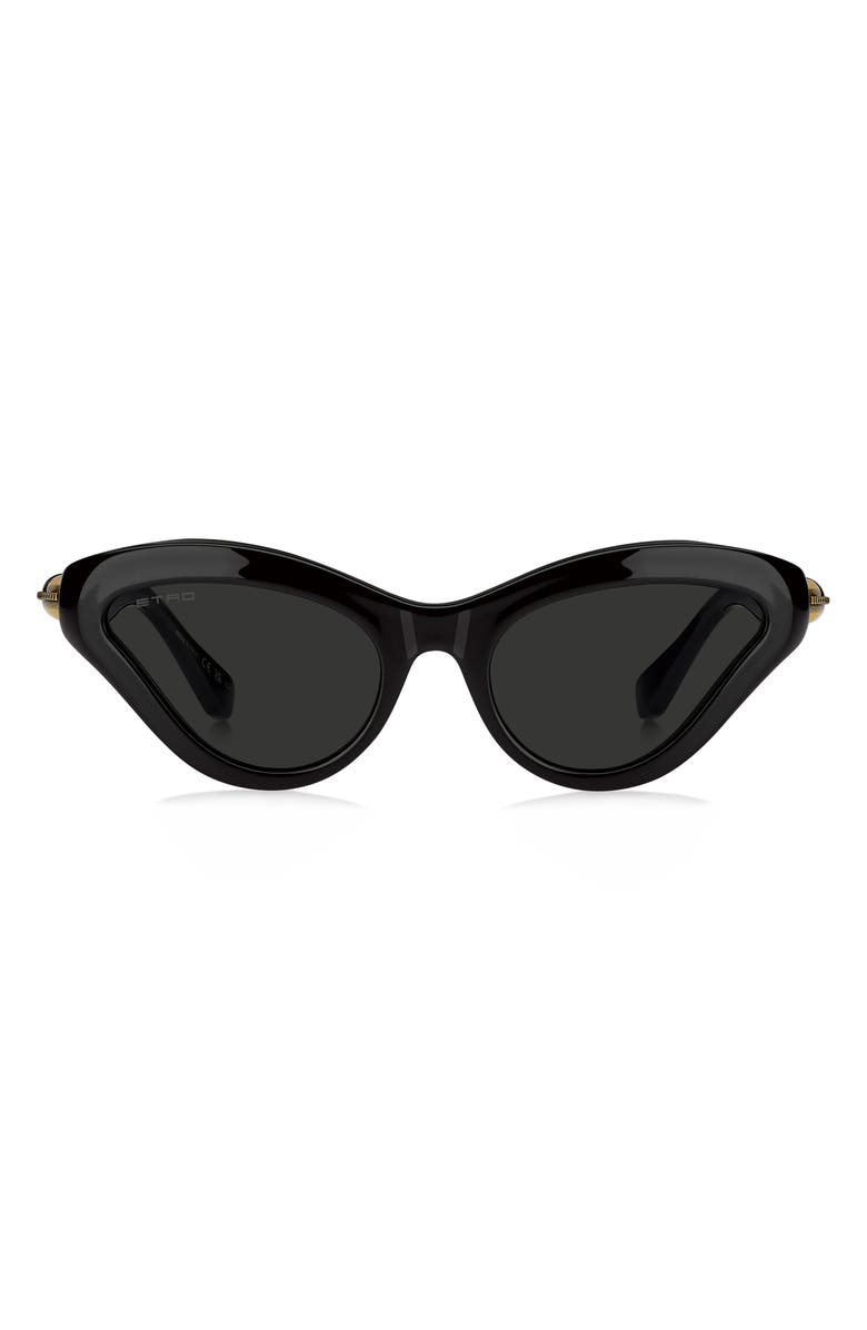 Etro 55mm Cat Eye Sunglasses, Main, color, Black