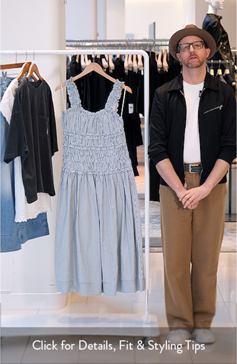 Smocked Fit & Flare Maxi Dress, sales video thumbnail