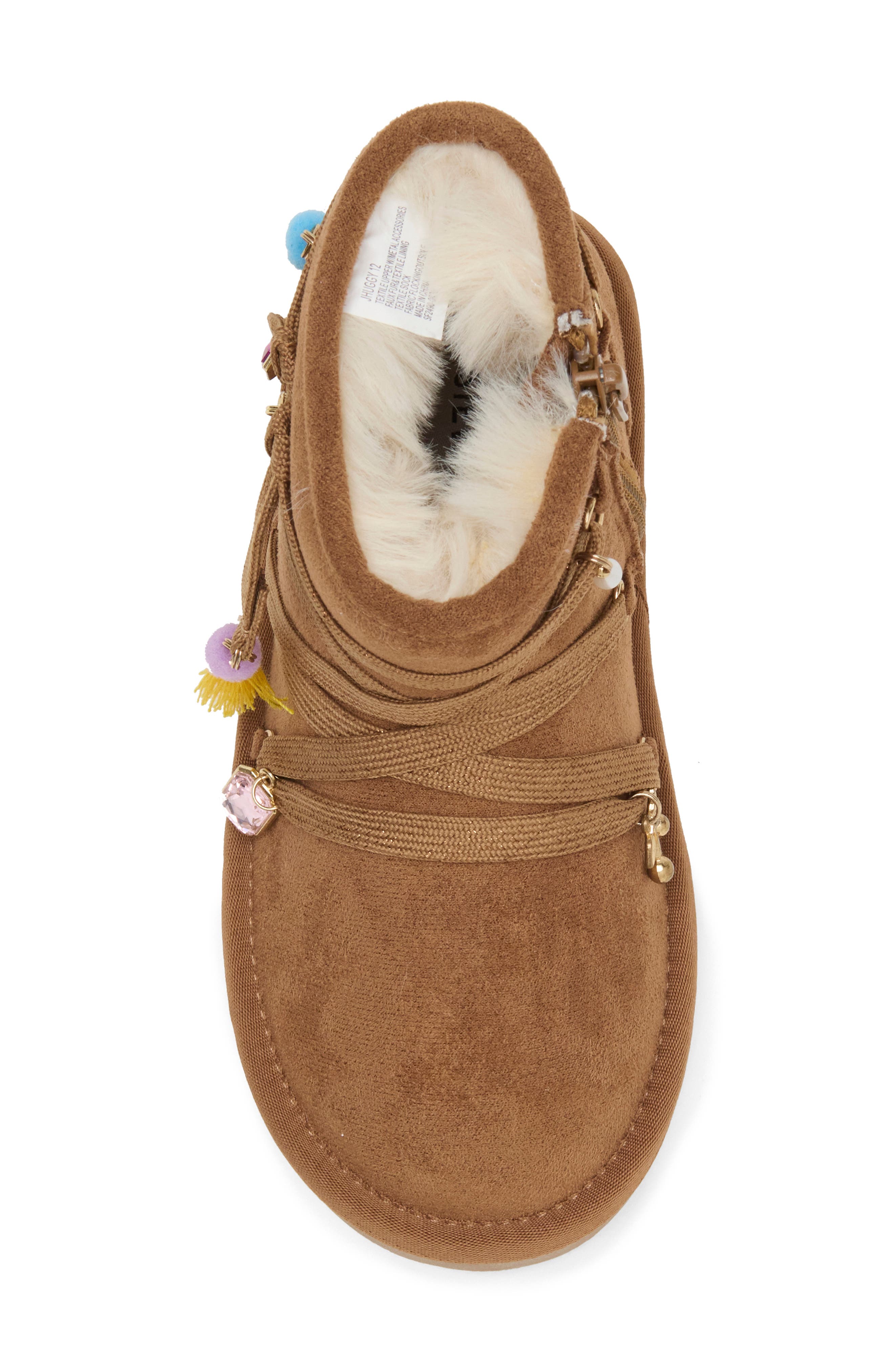 Kids' Jhuggy Faux Fur Lined Bootie, Alternate, color, TAN MULTI