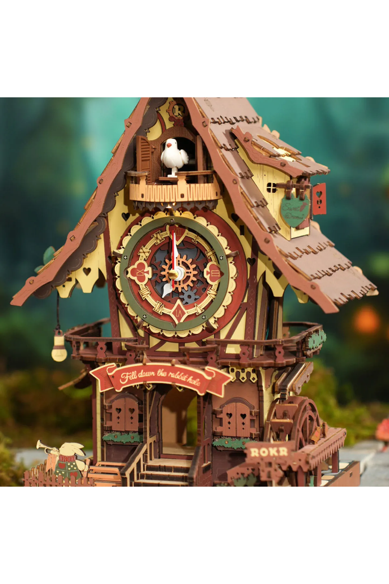 DIY Working Cuckoo Clock Build Kit by ROBOTIME LLC, Alternate, color, Multi