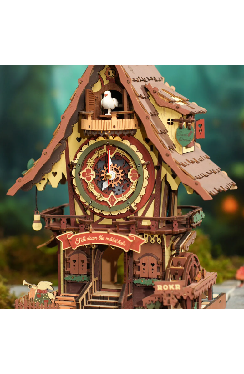 Uncommon Goods DIY Working Cuckoo Clock Build Kit by ROBOTIME LLC, Alternate, color, Multi