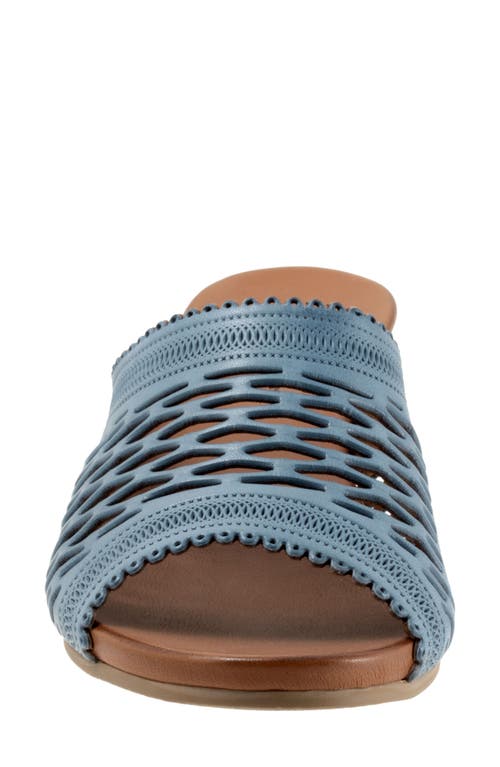 Bueno Lillian Block Heel Sandal In Denim