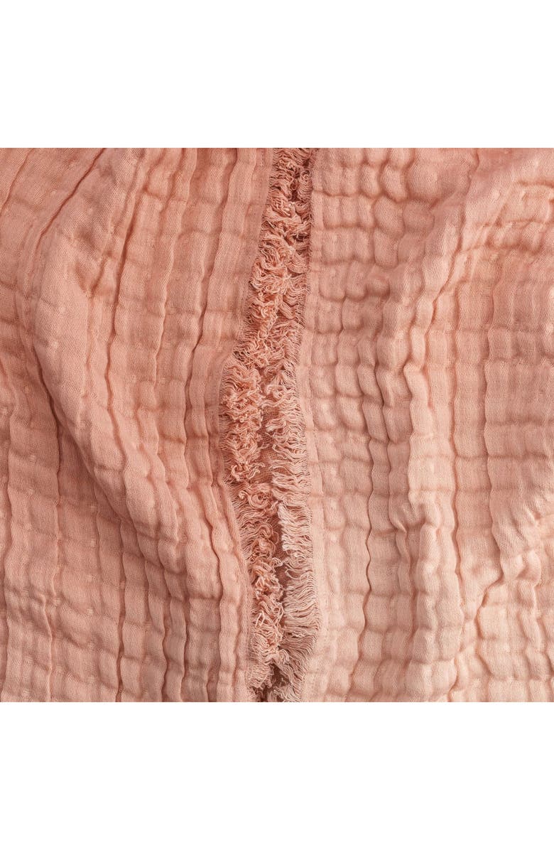 CRANE BABY Ombré Cotton Muslin Blanket, Alternate, color, Red