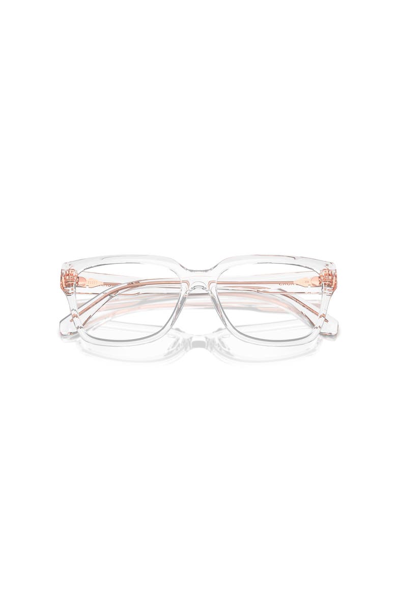 54mm Rectangle optical glasses, Alternate, color, Transparent