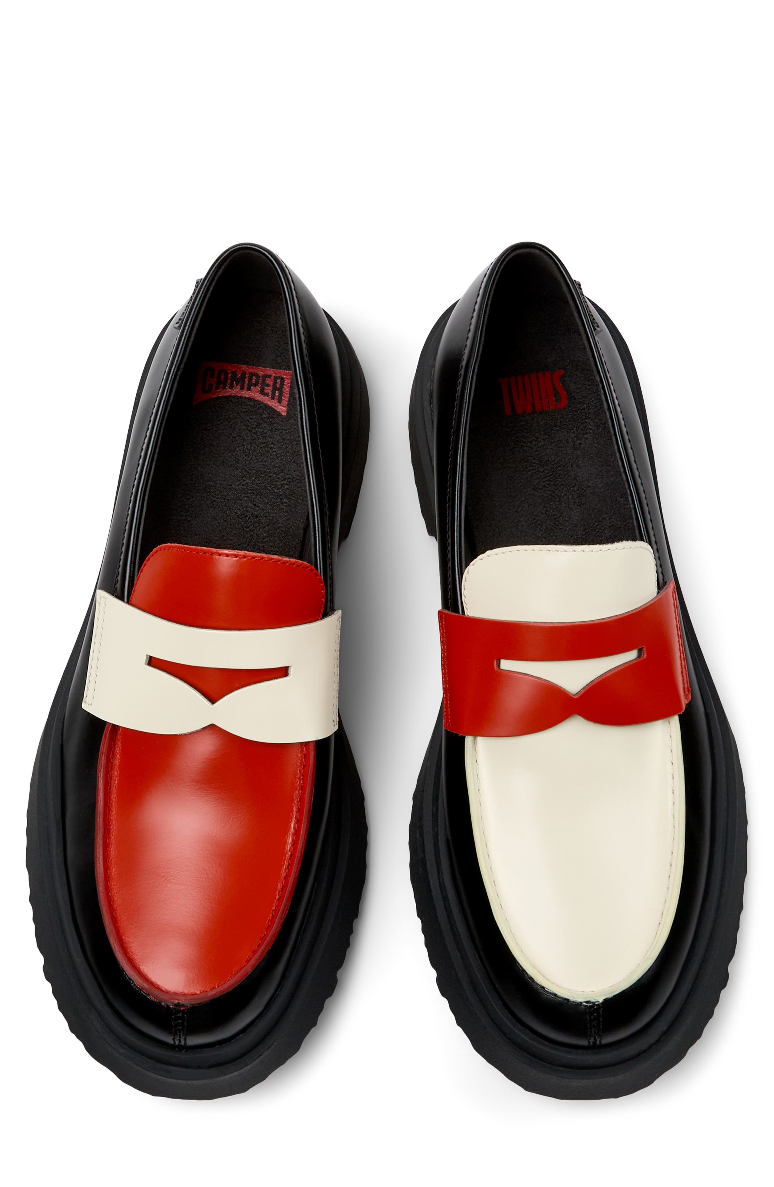 Camper Walden Twins Mismatched Penny Loafer, Main, color, 