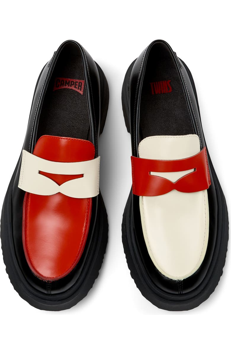 Camper Walden Twins Mismatched Penny Loafer, Main, color,