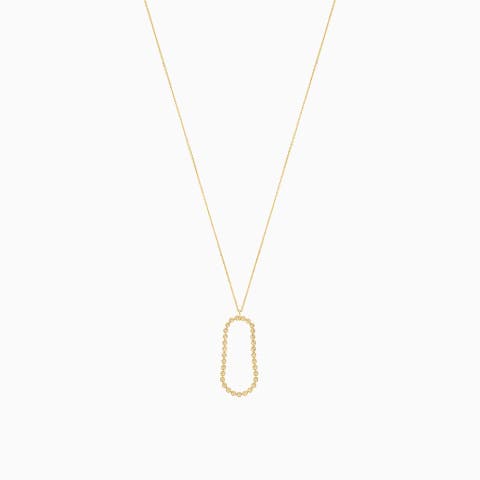 18k Gold Plated Sterling Silver Eloise Circular Pendant Necklace Gift Idea